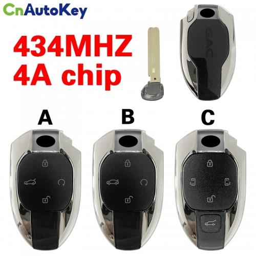 CN091002 434MHZ 4A chips 4 Button Remote For Trumpchi