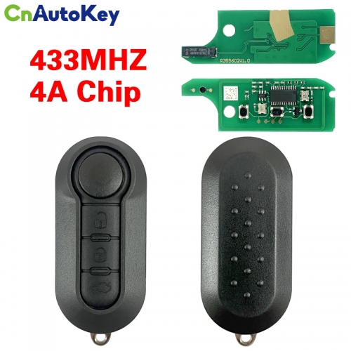 CN017041  Flip key 4A chip 433mhz for Fiat 3 button