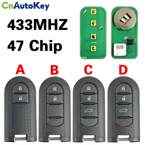 CN007350  2/3/4 Buttons Smart Key TWB1G0125 TWB1G0249 433.92MHz For 2018 2019 2020 2021 Toyota Rush Daihatsu Terios