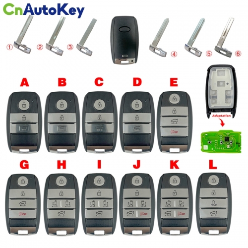 CS051045 Key shell For Kia With Blade 3/4/5/6 Button Remote Cover