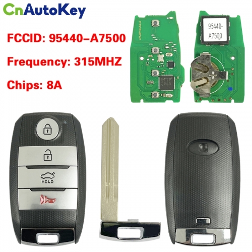 CN051151   2014-16 KIA Forte  Smart Keyless Entry Car Remote Control 95440A7500 FCC ID CQOFN00040 DST128 315MHZ