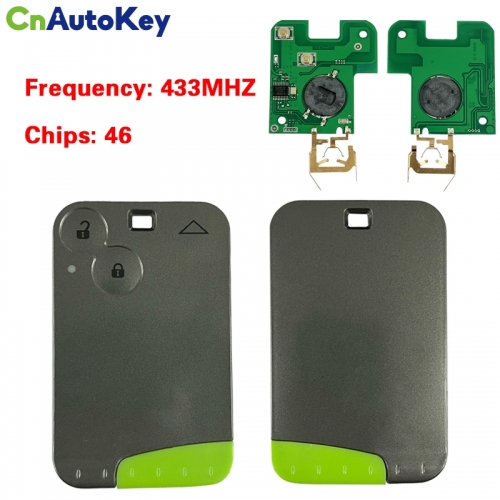 CN010003 2 Buttons Car Complete Remote Key For Renault Laguna Card Key 433MHZ 7947 CHIP