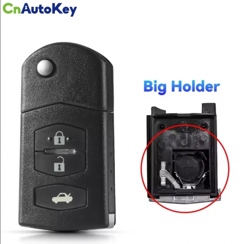 CS026031 For Mazda 3 5 6 Key Shell 2/3 Buttons Car Remote Key Fob Case Smart Car Key Shell Big Holder