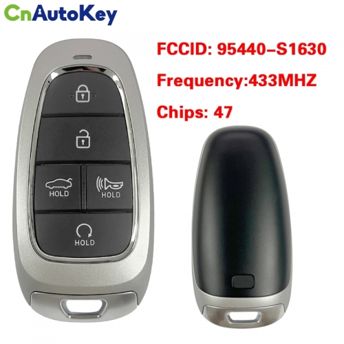 CN020252  Aftermarket For Hyundai Smart Remote FOB Part Number 95440-S1630 5 Button 433mhz 47 Chip Keyless Go