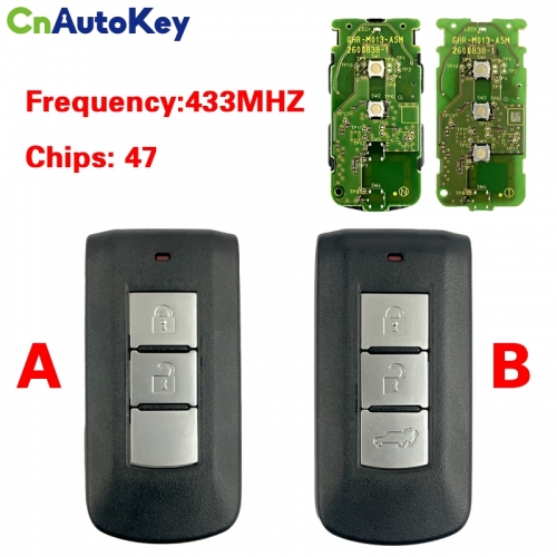 CN011041  Original 2023 For Mitsubishi Xpander Eclipse Cross Smart Key 2B - GHR-M014 - 434MHz 47 Chip