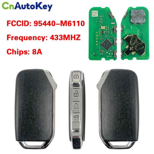 CN051263  AFTERMARKET Kia Cerato 2018 2019 Smart Proximity Remote Key P/N: 95440-M6110 433MHZ 8A Chip