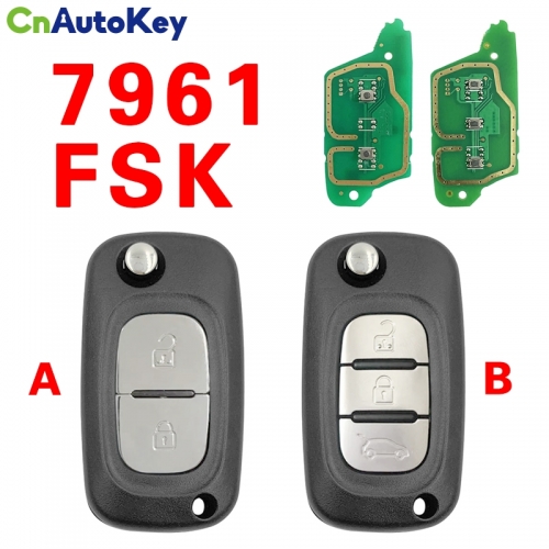 CN010082 433MHz FSK PCF7961A ID46 Flip Remote Key For Renault Clio III Clio 3 Kangoo Master Modus Twingo 2006-2016 7701210033