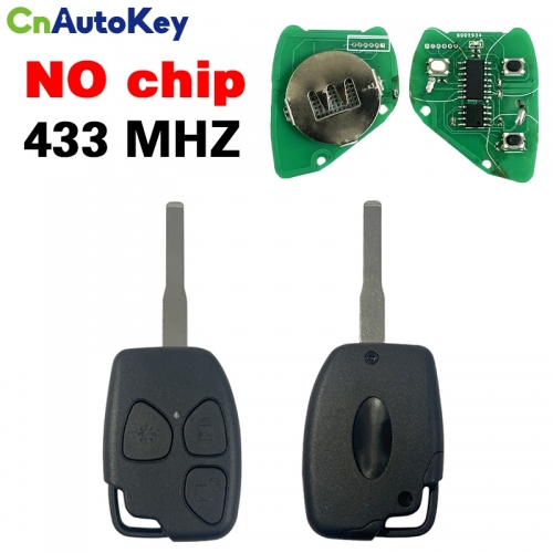 CN042004 For Mahindra straight board 3 button with light housing 433MHZ NO chip