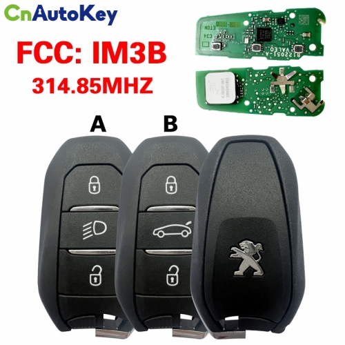 CN009062  Original Peugeot 308 Smart Proximity 2015 2024 P/N: IM3B 315MHz 3 Buttons HITAG AES NCF29AxM-ID4A