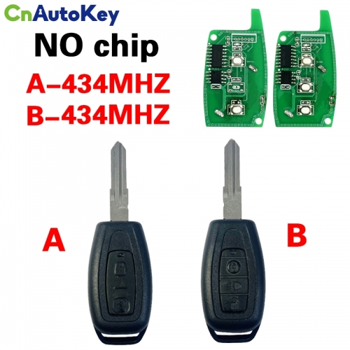 CN042003 For Mahindra straight board, 2 buttons, 3 buttons with light housing 434MHZ NO chip