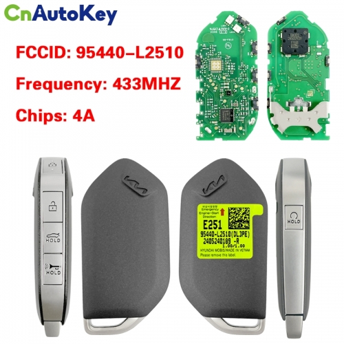 CN051272 Kia K5 2024 Genuine Smart Remote Key 4+1 Buttons 433MHz 95440-L2510