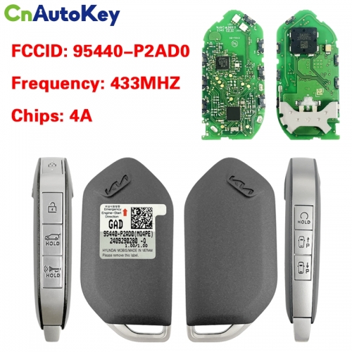 CN051278 KIA Sorento Hybrid 2024 Genuine Smart Remote Key 6+1 Buttons 433MHz 95440-P2AD0