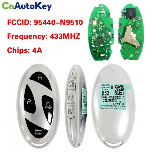 CN020353 Hyundai Tucson 2023 Genuine Smart Remote Key 6+1 Buttons 433MHz 95440-N9510