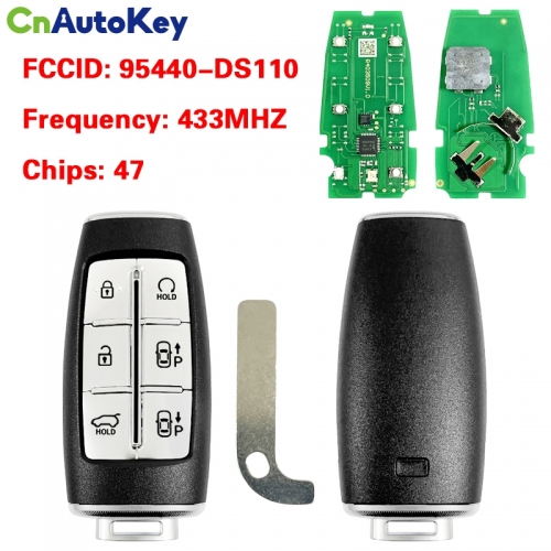 CN020361 2022 Hyundai  GV70 6 Buttons Smart Key FCC ID: TQ8-FOB-4F36 PN: 95440-DS110 CHIP:47 433MHZ