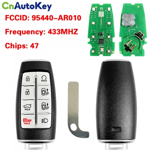 CN020359 2022 Hyundai  GV70 7+1Buttons Smart Key FCCID: TQ8-FOB-4F35 PN:95440-AR010 CHIP:47 433MHZ