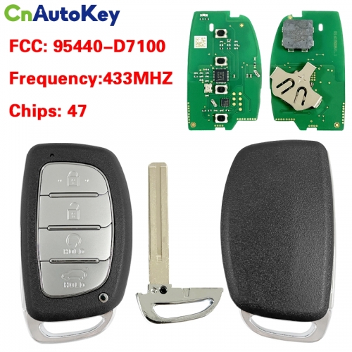 CN020386   95440-D7100 FOR HYUNDAI TUCSON 2018, 2019, 2020, 433MHZ, CHIP ID47, 4 buttons, TFKB1G0079, 95440D7100