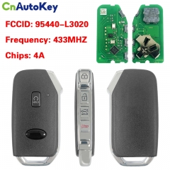 CN051291 For Kia P/N 95440-L3020 CQOFD00790 Kia K5 Smart Keyless Entry Remote 433MHZ 4A Chip