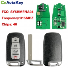 CN020126 315 MHz ID46 chip 4 Pulsante per Hyundai Tucson Elantra Genesis per L'anima di Kia Rio FCC SY5HMFNA04