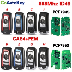 CN006113 Car Remote Key For BMW F 3 5 7 Series X5 X6 F20 F22 F30 CAS4 CAS4+ FEM BDC 868Mhz ID49 PCF7945/PCF7953 Promixity Key