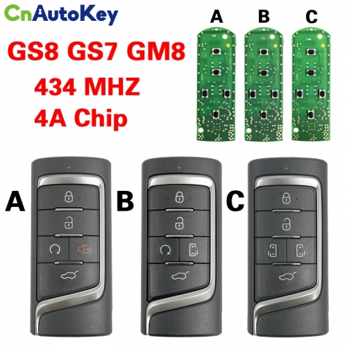 CN091004 For original GAC Trumpchi GS8 GS7 GM8 smart card M8 legend GM8 smart card remote control key 4A