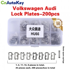 CLS03145 HU66-Volkswagen Audi car lock plate-200 pieces/box-copper repair lock spring plate lock spring