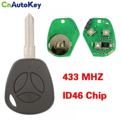 CN041001  Remote Car Key Alarm 433MHz ID46 Chip For Lada Priora Sedan Sport Kalina Granta Vesta X-Ray Xray 3 Buttons Replacement
