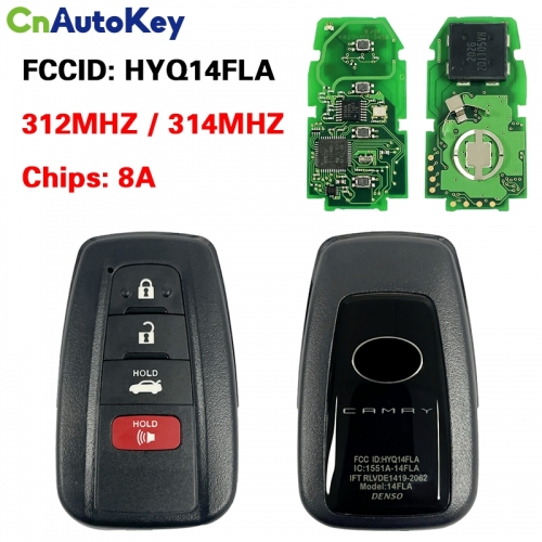 CN007377 312/314MHz 8A Chip HYQ14FLA Smart 3+1Button Proximity Remote for Toyota  2019 2020 2021