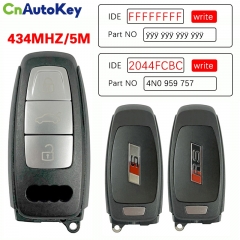 CN008199 Original 3 Button 434MHZ 5M Chip for Audi A8 2017-2021 Smart Key Remote Control Keyless Go 4N0 959 754 AH