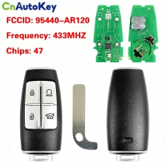 CN020383 For Hyundai G70 Smart Key 4 Buttons 433MHz 47Chip FCCID:95440-AR120