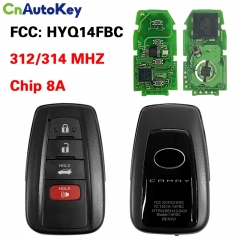 CN007356  312/314MHz 8A Chip HYQ14FBC Smart 3+1Button Proximity Remote for Toyota Camry 2019 2020 2021