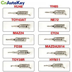 Lishi 2-in-1 HU46 TOY43AT  MAZ24 FO38  TOY38R  YH65 NE72  CY24  MAZDA2014  HYN11 For OPEL Type For Mazda 2014+