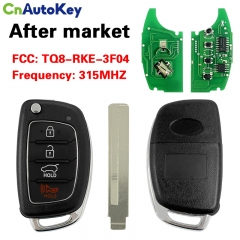 CN020044 2013-15 Hyundai Santa Fe Flip Remote Fob - FCC TQ8-RKE-3F04 315MHZ 95430-4Z101 NO CHIP
