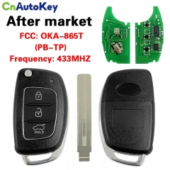 CN020078 Genuine Hyundai i20 (2012 - 2014) remote key 433MHZ 4D60 80BIT OKA-865T (PB-TP)
