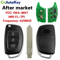 CN020077 Hyundai 3 Button Genuine Remote 433MHz - Elantra 2012- OKA – 865T (MD FL –TP)