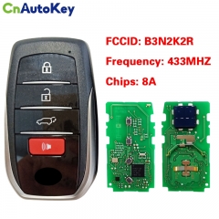CN007378 Toyota Land Cruiser 2022-2024 Smart Key With 3Buttons 8990H-60440 433MHz FCC ID B3N2K2R PAGE1 BA DST-AES ID8A
