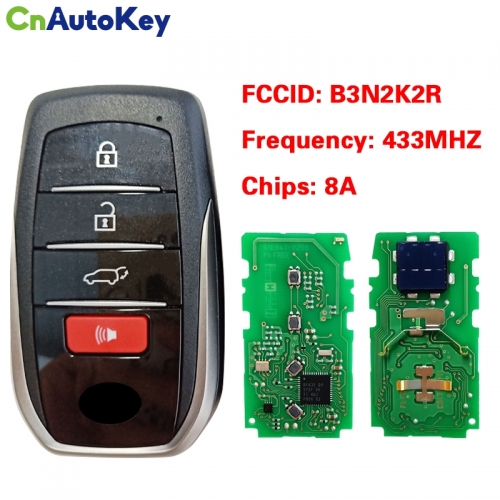 CN007378 Toyota Land Cruiser 2022-2024 Smart Key With 3Buttons 8990H-60440 433MHz FCC ID B3N2K2R PAGE1 BA DST-AES ID8A
