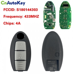 CN027051 Nissan Pathfinder Murano Smart key 4A chip 433MHZ S180144303