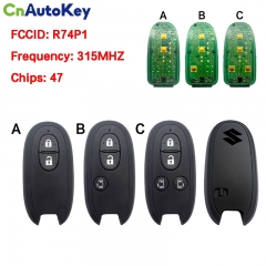 CN048033 For for Suzuki Mitsubishi 2/3/4 buttons 315MHz ID47 Chip FCC: R74P1 Original Smart Remote Key