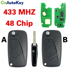 CN017047 2/3 Button Remote Key 433MHz ID48 chip for Fiat Panda 2007 2008 2009 2010 2011 2012