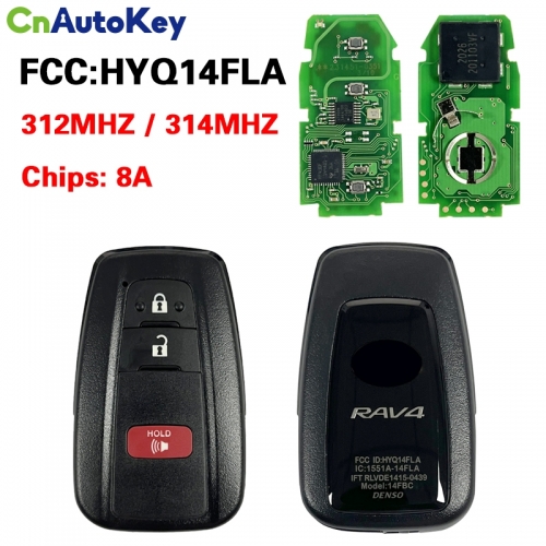 CN007380 for Toyota RAV4 2019 2020 2021 Smart Keyless Remote Key Fob Board 231451-0351 HYQ14FLA 312MHz / 314MHz