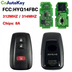 CN007190 for Toyota RAV4 2019 2020 2021 Smart Keyless Remote Key Fob Board# 231451-0351 HYQ14FBC 8990H-0R010 312MHz / 314MHz