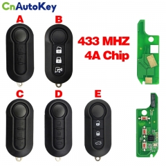 CN017044  Suitable for Fiat 3-button remote key 4AChip 433MHz circuit board