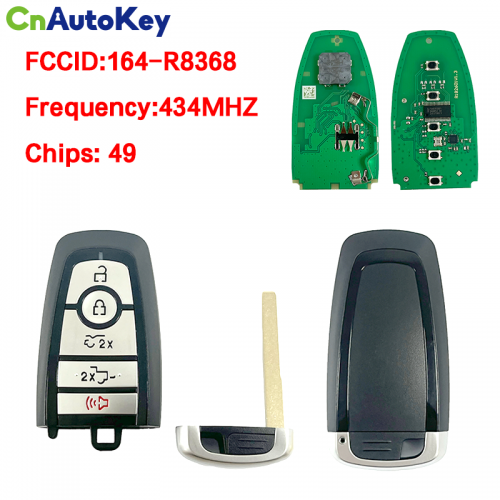 CN018148 for Ford Lightning EV smart remote key 4+1 button FCC:164-R8368 434MHZ 49 chip