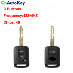 CN010086 For Renault Smart Remote Key 3 Buttons P/N:TFWB1G631 433.92MHZ 46Chip