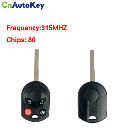 CN018152 Applicable to Ford 315MHZ 4D63 Chip 80BIT OUCD6000022 3+1 Button MPV Model Button