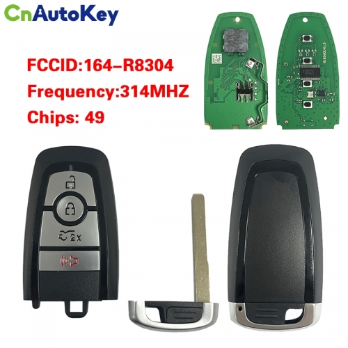CN018149 Aftermarket 3+1button Smart Remote key For Ford Lighting EV 315mhz PN:164-R8304 49Chip A70604078