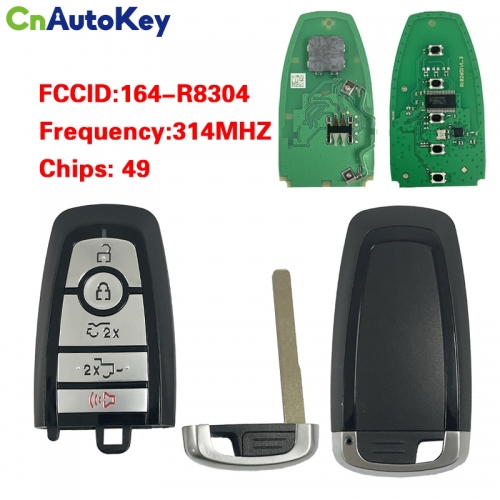 CN018150 Aftermarket 4+1button Smart Remote key For Ford Lighting EV 315mhz PN:164-R8304 49Chip A70604078