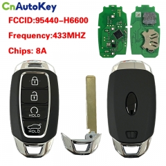 CN020517 Aftermarket For Hyundai Accent 2021 Smart Key 4 Button 8A chip 433mhz Part number 95440-H6600