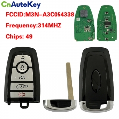 CN018156 Aftermarket 5button Smart Remote key For Ford Lighting EV 314mhz PN:M3N-A3C054338  49Chip