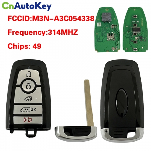 CN018156 Aftermarket 5button Smart Remote key For Ford Lighting EV 314mhz PN:M3N-A3C054338  49Chip